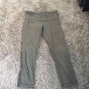 Lulu lemon green crop leggings